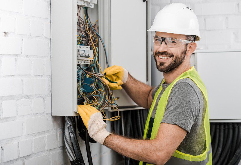 Electrician performing Commercial Electrical Services